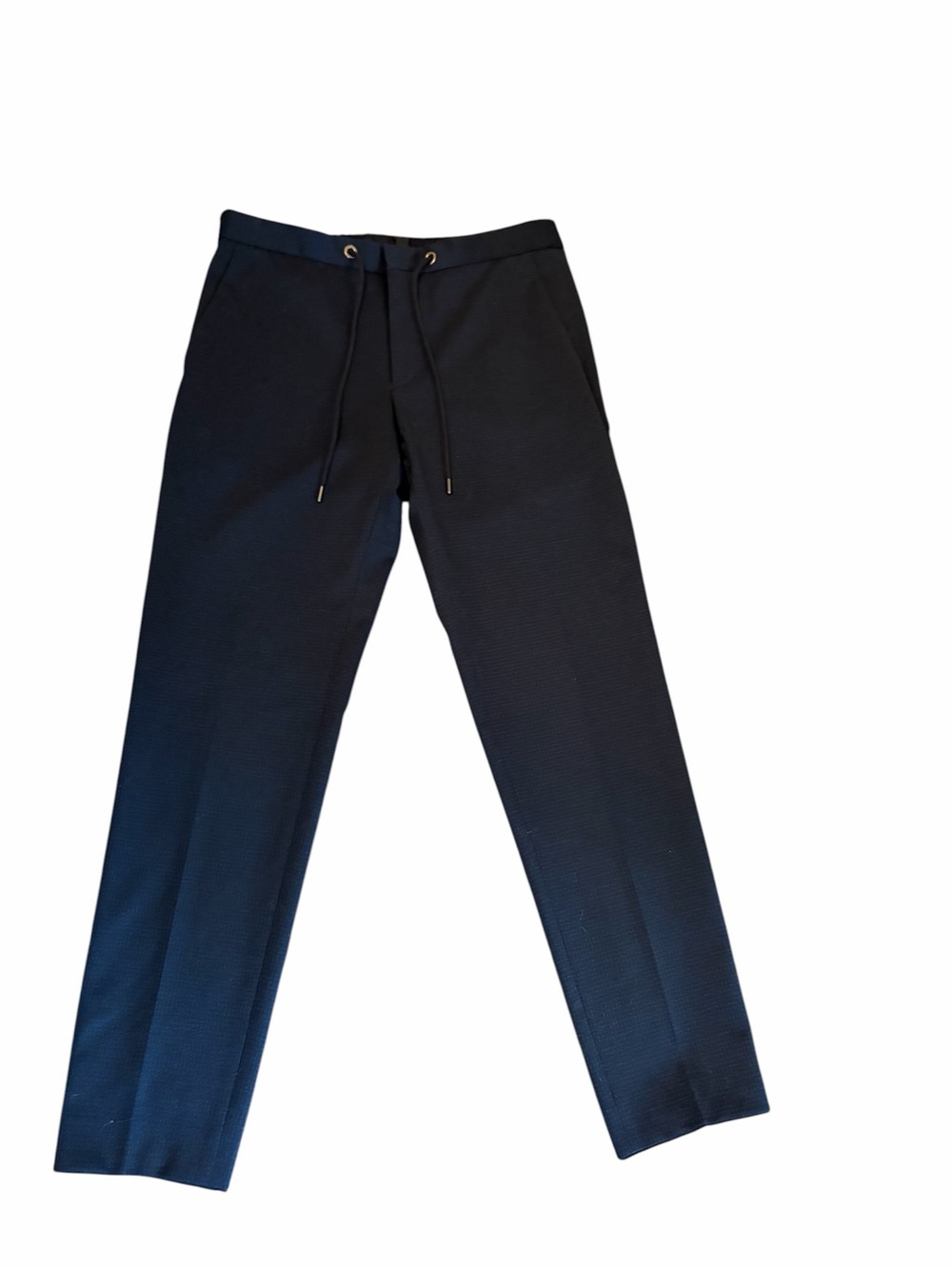 Boss Men's Navy Drawstring Tailored Pant